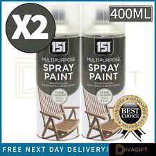 2 X 400ML 151 SPRAY VERNICE SPRAY VERNICE LACCA TRASPARENTE ASCIUGATURA RAPIDA RIVESTIMENTO LUCIDO