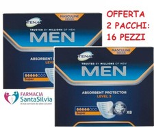 TENA MEN LIVELLO 3 - PACCO DA 8 PEZZI - OFFERTA 2 PACCHI - ASSORBENTI UOMO
