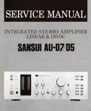 SANSUI AU-D7, AU-D5 Integrated Stereo Amplifier Schematic Diagram Service Manual