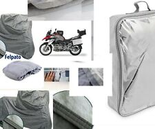 TELO COPRIMOTO TELATO FELPATO PER BMW R 1200 GS ANNO 2010 IMPERMEABILE CON BORSE