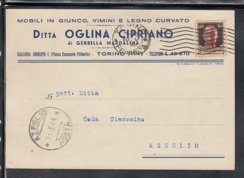 Cartolina commerciale torino - cartolina,