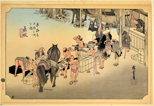 Utagawa hiroshige stazione - hiroshige,,