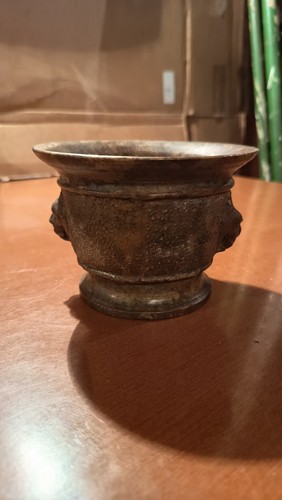 Antico mortaio bronzo - antico,