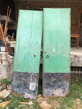 Antica Porta portone da esterno in legno di castagno massello a due ante  