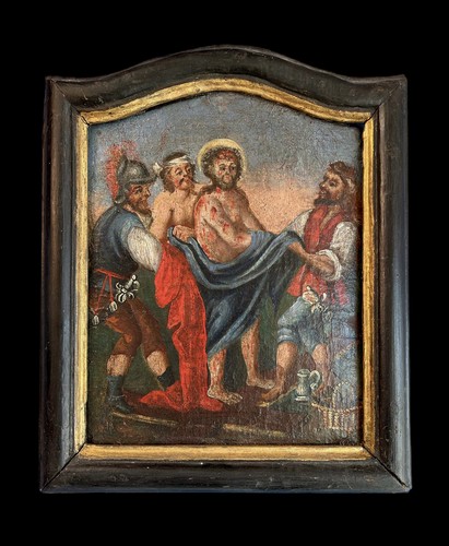 Antico quadro stazione via - antico,