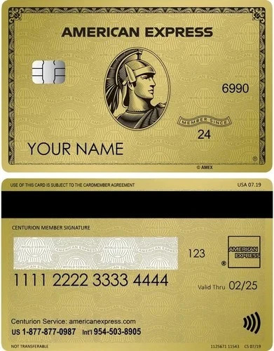 Amex custom golden - amex,