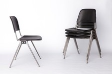 Set 4 sedie impilabili vintage