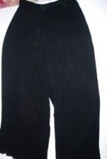 Pantalone donna nero gamba