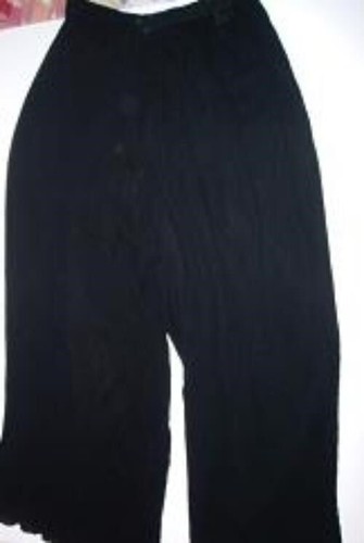 Pantalone donna nero gamba