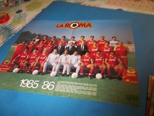 POSTER AS ROMA CALCIO SQUADRA 1985/86 DESIDERI PRUZZO CONTI NELA BONIEK GIANNINI
