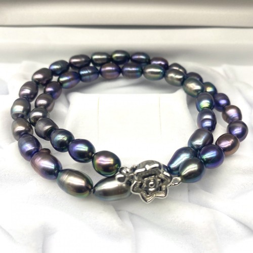Collana perle barocche - di, nere