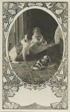 Ragazza Con Setter Cane E