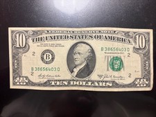Banconota Da 10 Dollari 1969 A