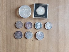 LOTTO 9 MONETE ARGENTO VARIE