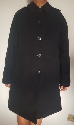 Cappotto nero lana - lana, burberry