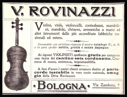 Pubblicita 1914 liuteria - pubblicita',