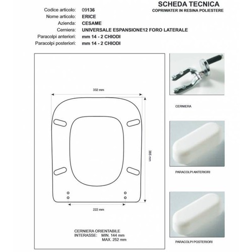 Copriwater cesame erice - copriwater,