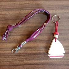 Portachiavi LUNA ROSSA CON LACCETTO QATAR AIRWAYS Anni 90 