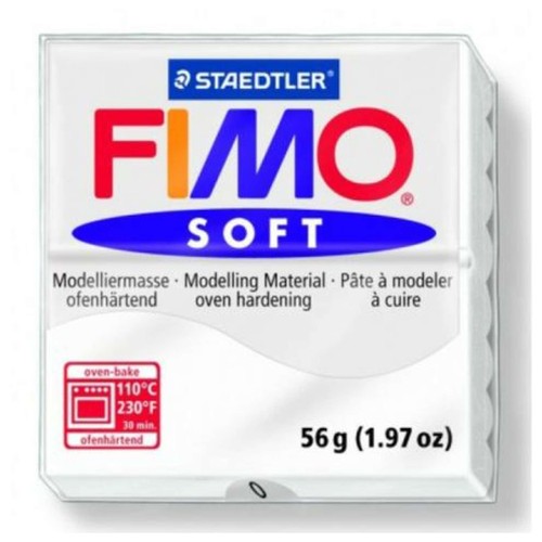 Panetto fimo soft - soft, bianco