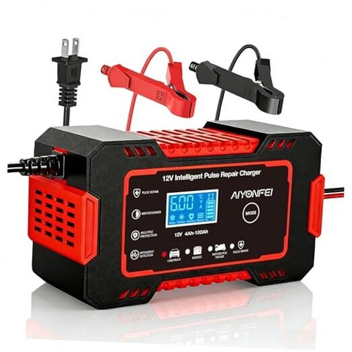Caricabatterie rosso 12v - rosso, 6a
