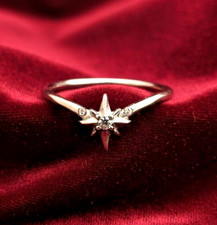 Anello Twilight Star Chevron goth punk occulto retrò