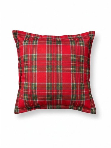 Cuscino arredo velluto tartan - cuscino,
