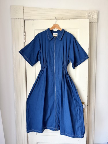 Abito midi blu nobile - , con