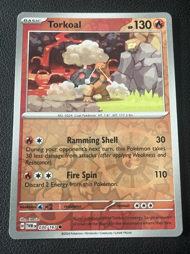 Torkoal 167 reverse holo - torkoal,