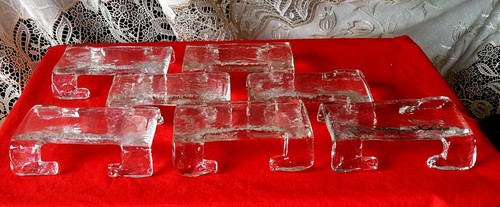Murano mazzega ice glass anni - ice,