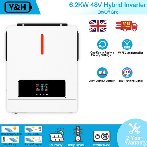 Inverter ibrido solare 6200w - inverter,