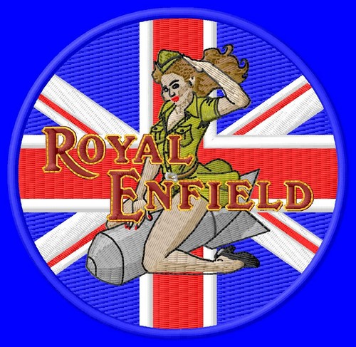 Patch toppa royal enfield pin - enfield,