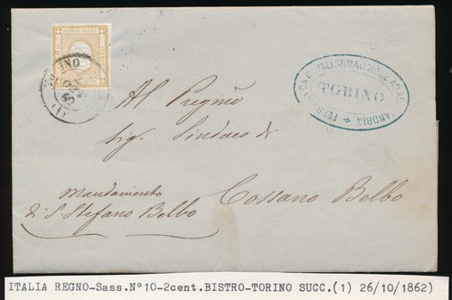 1862 storia postale - 1862,