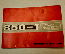 Guzzi 850 T Libretto Uso E Manutenzione Originale(inglese)