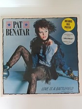 PAT BENATAR - Love is a Battlefield remix 12" PATX 1 1985 CON POSTER COME NUOVO