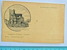 Cartolina antica Roma Esposizione 1911 Padiglione Toscano Capalbeo nv