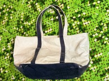 Borsa tote vintage blu bordo