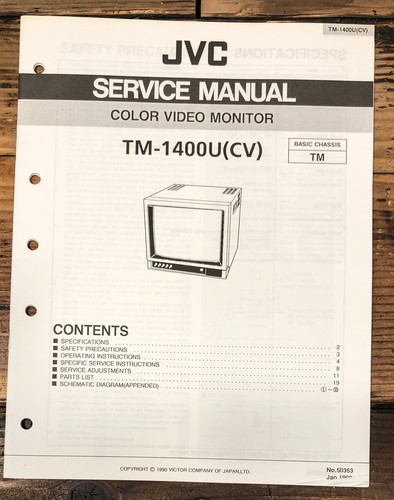 Jvc 1400u monitor manuale - jvc,