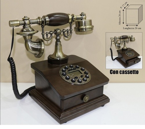 Telefono stile antico legno - stile,