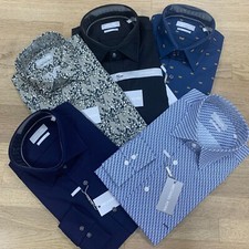 Camicia uomo Michael Kors taglia collo 40 fantasie varie logo blu