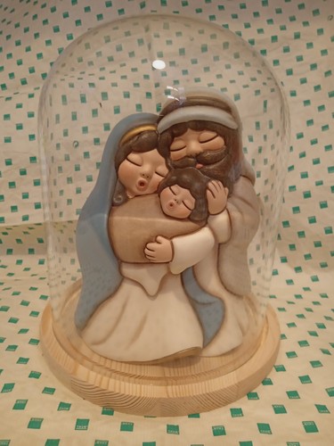 Sacra famiglia ceramica con - sacra, in