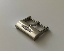 BREITLING FIBBIA PIN BUCKLE 20mm Dornschließe per cinturino 