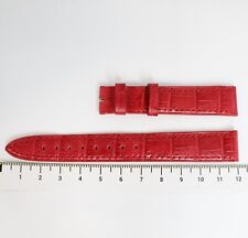 Lorenz cinturino orologio in pelle rossa - Ansa 16mm - Fibia 14mm