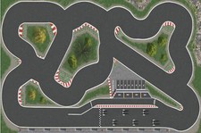 Pista da corsa Clean scuro per