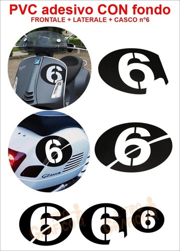 Adesivi vespa giorni sei - adesivi,