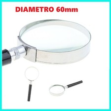 LENTE DI INGRANDIMENTO CRISTALLO 60MM DA LETTURA DIOTTRIE FRANCOBOLLI MODELLISMO