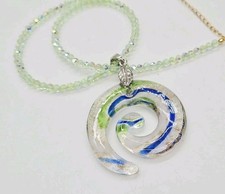 Collana in vetro artistico di