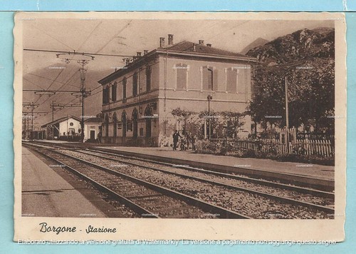 Cartolina della stazione - della,