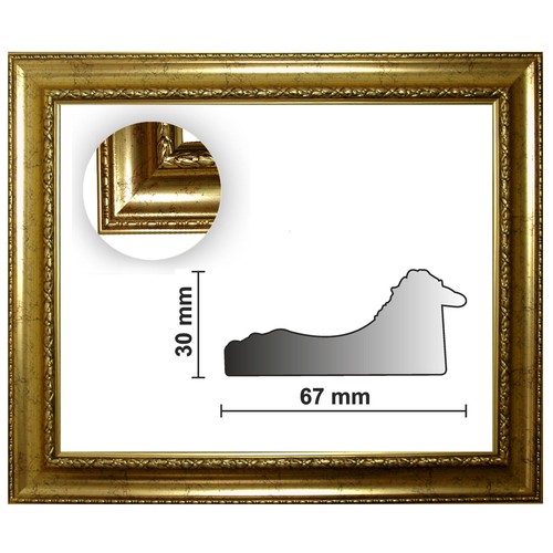 Baroque frame oro finemente
