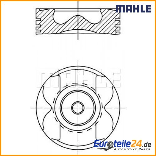 Pistone mahle 0222601 per - mahle,