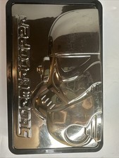 Stormtrooper custodia latta nera e argento con cerniera Star Wars da collezione VUOTA cioccolato